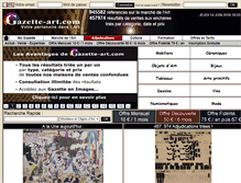 Tablet Screenshot of gazette-art.com